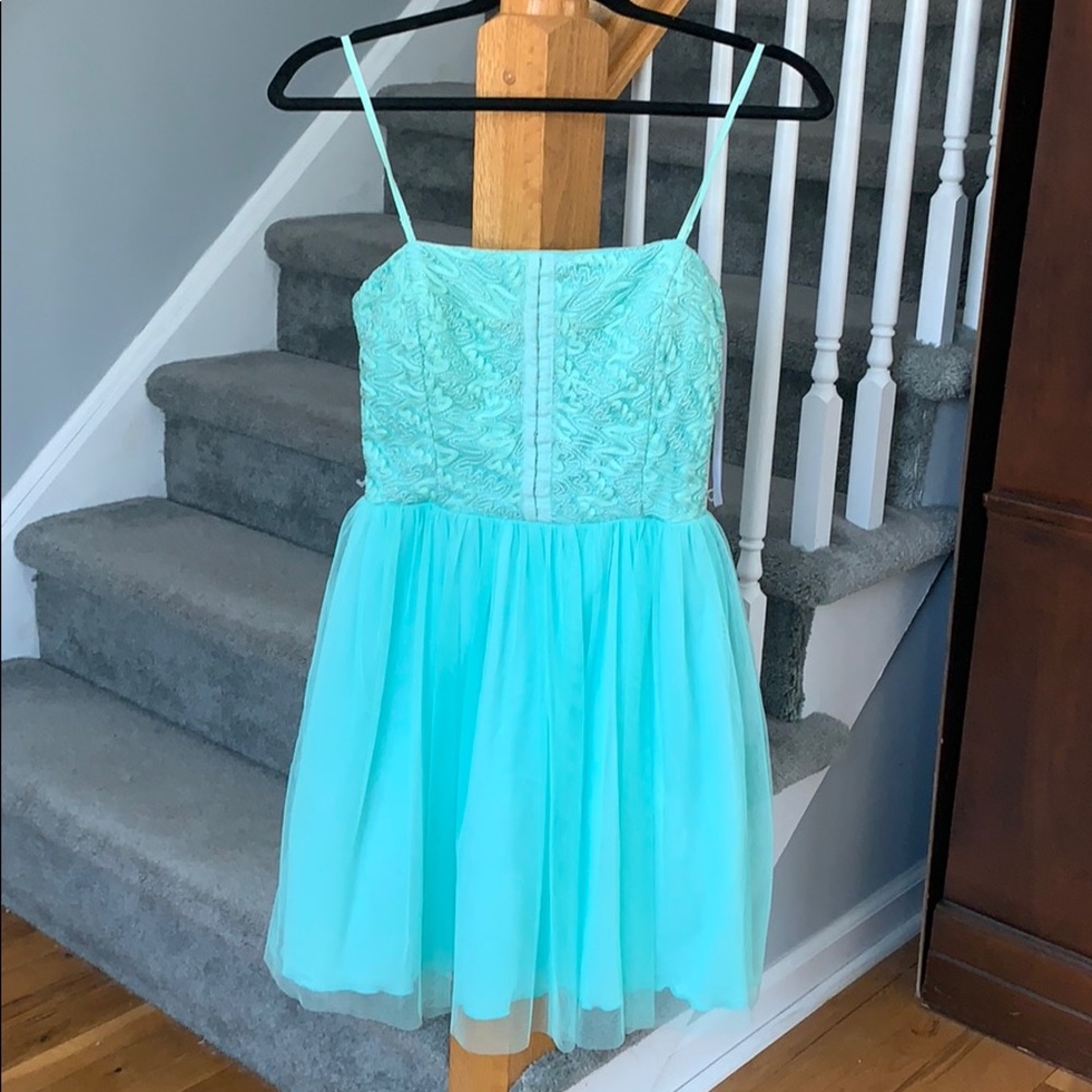 City Triangles Mint Green Homecoming Dress